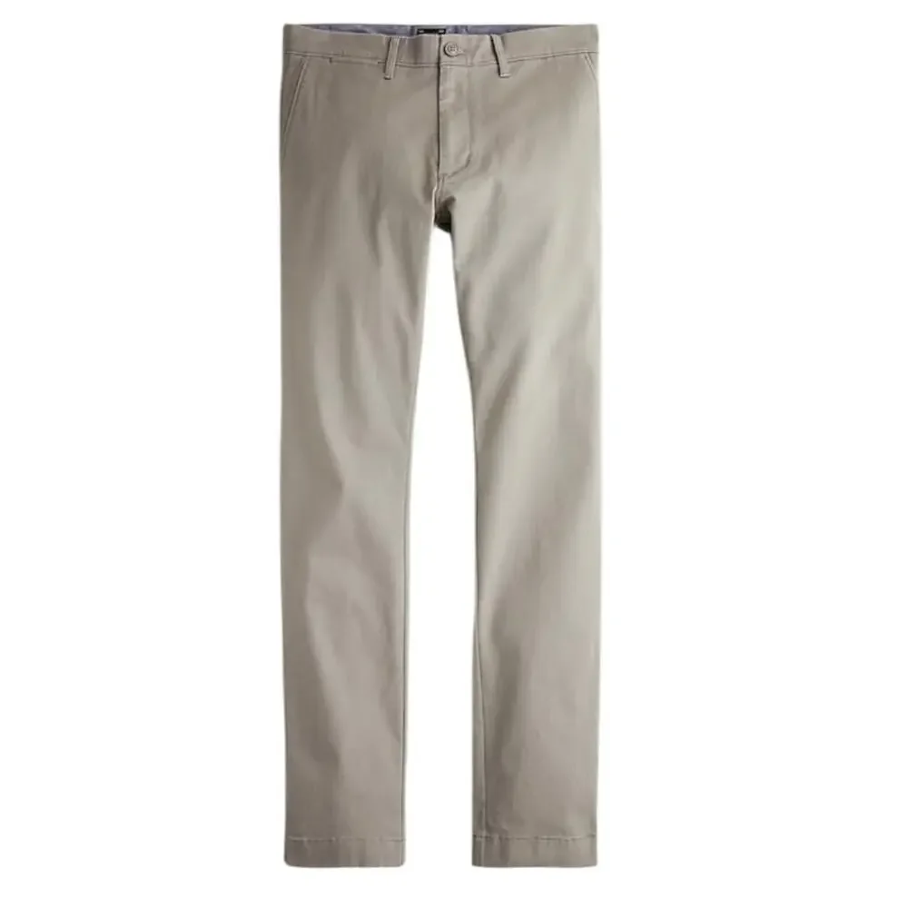 J.CREW Mens 484 Slim fit Stretch Chino Work Pants Jet Gray Size 34 W x 32 L NWT